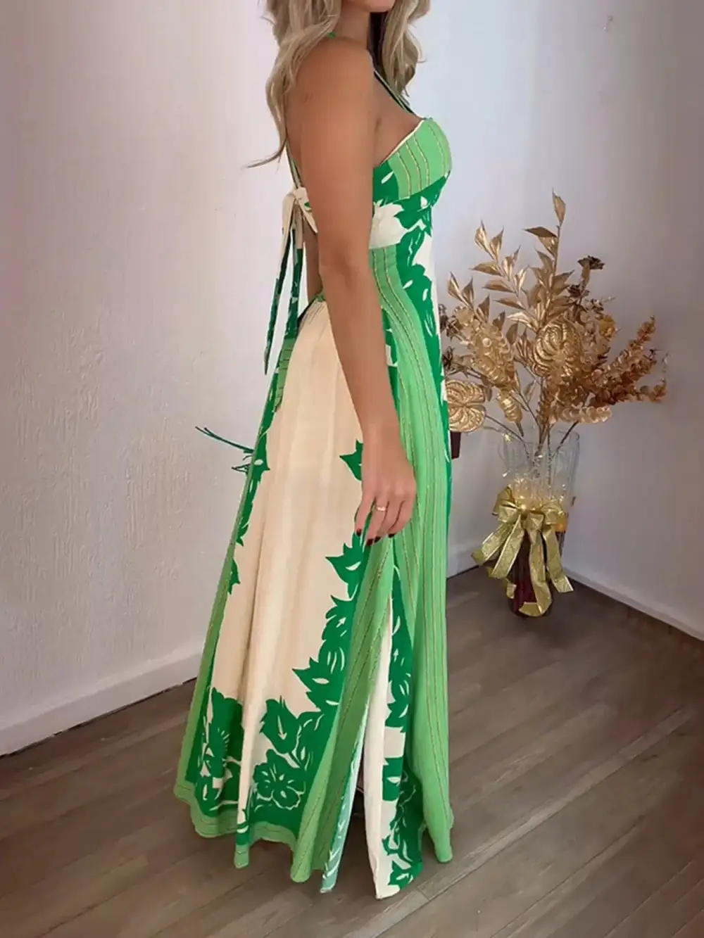 Modern Halter Maxi Dress