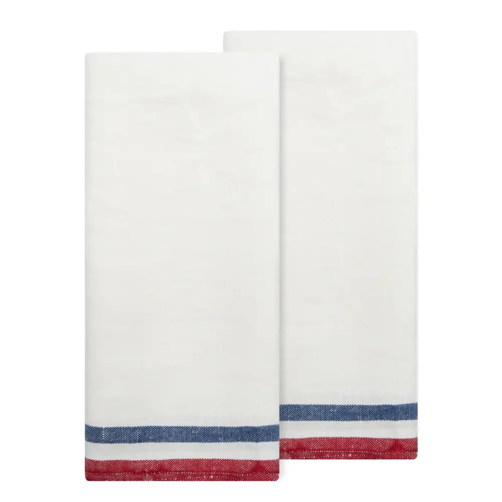 Floral Stripe Tea Towel Set