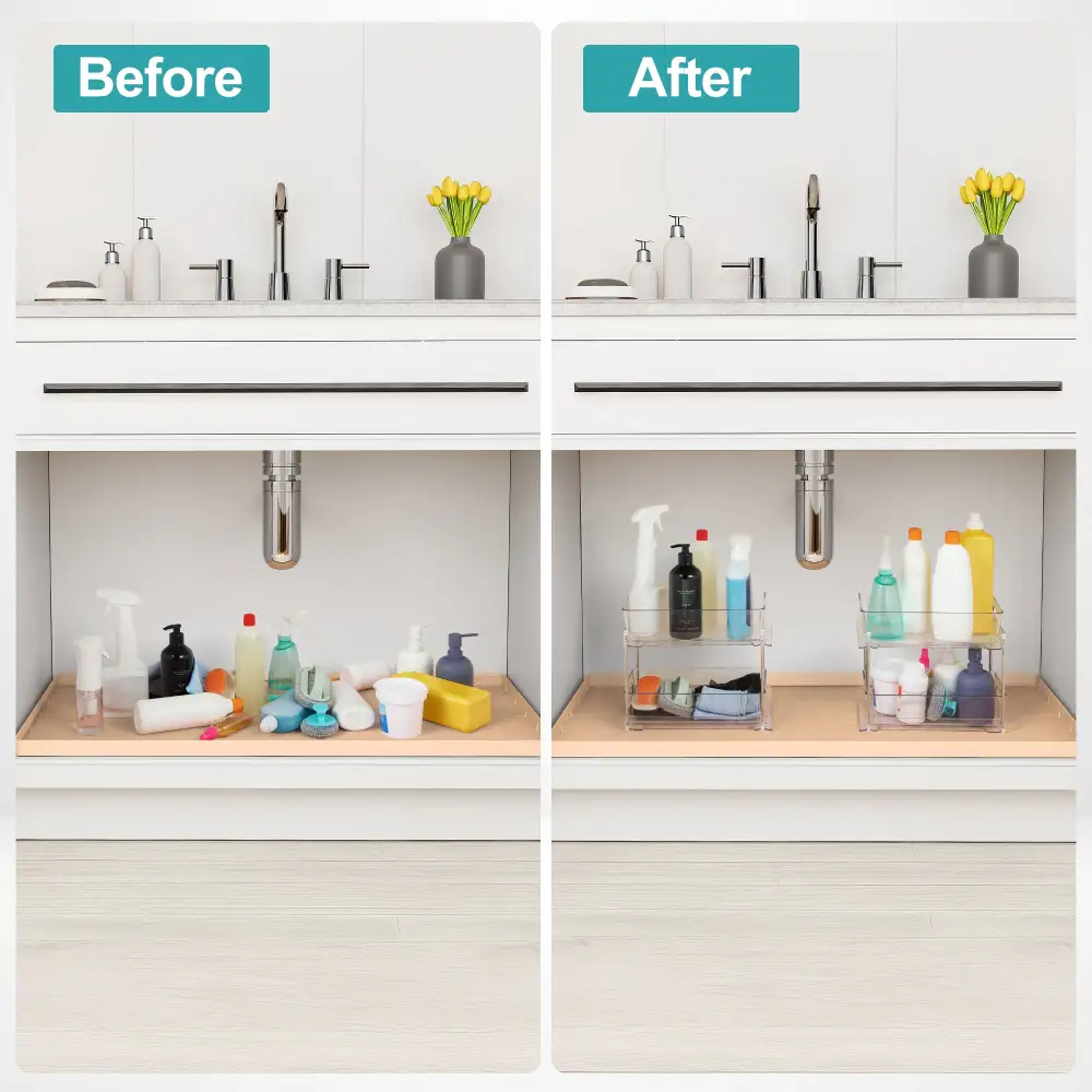 Tier Pull Out Cleaning Organizers