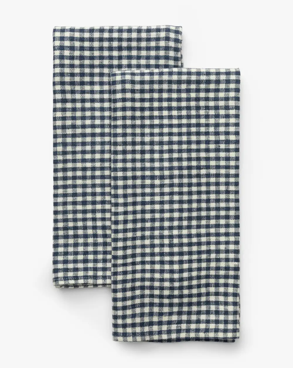 Gingham Linen Tea Towel Set