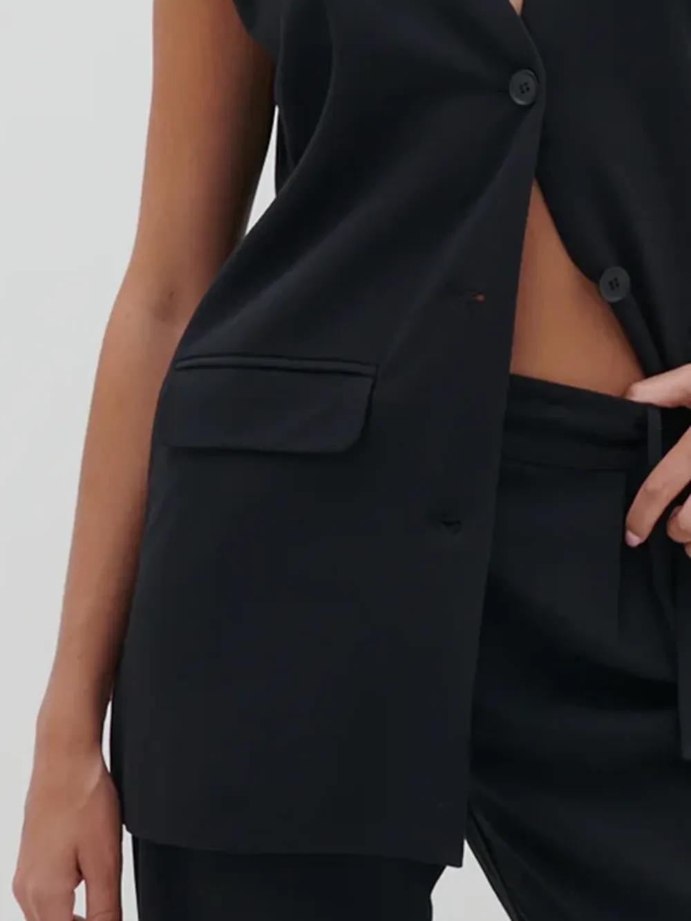 Casual Style Sleeveless Waistcoat