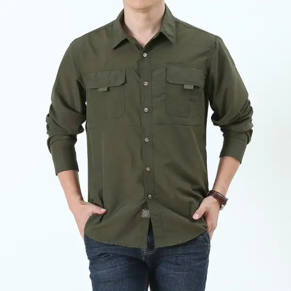 Men's Trekking Shirt With Utility Pockets