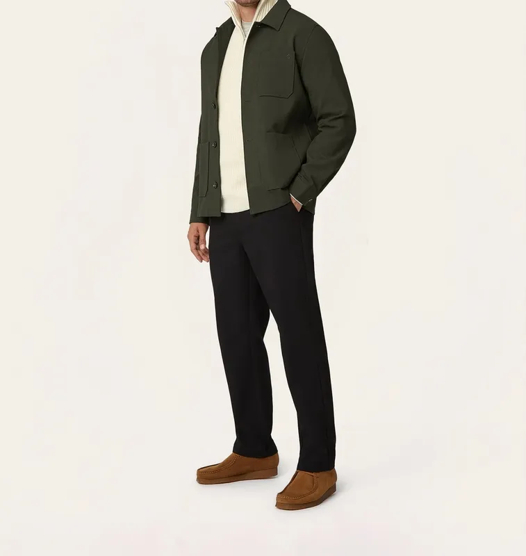 Shirt Jacket Dark Green