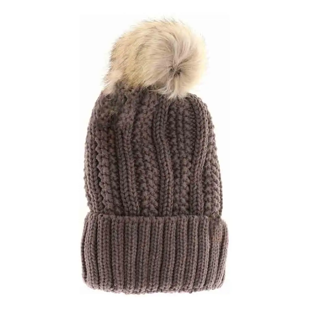 Pom Fuzzy Beanie