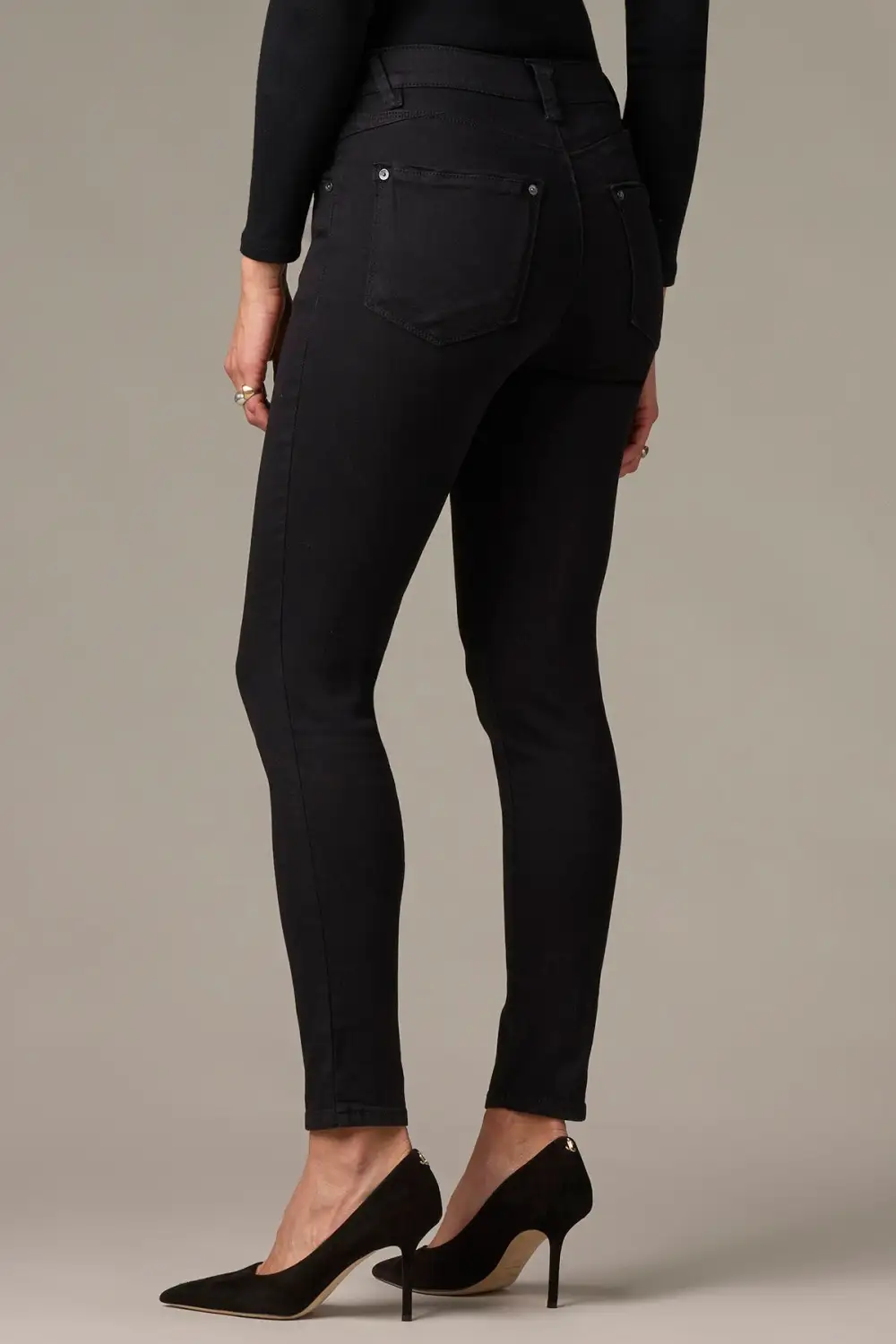High Rise Ankle Skinny Jeans
