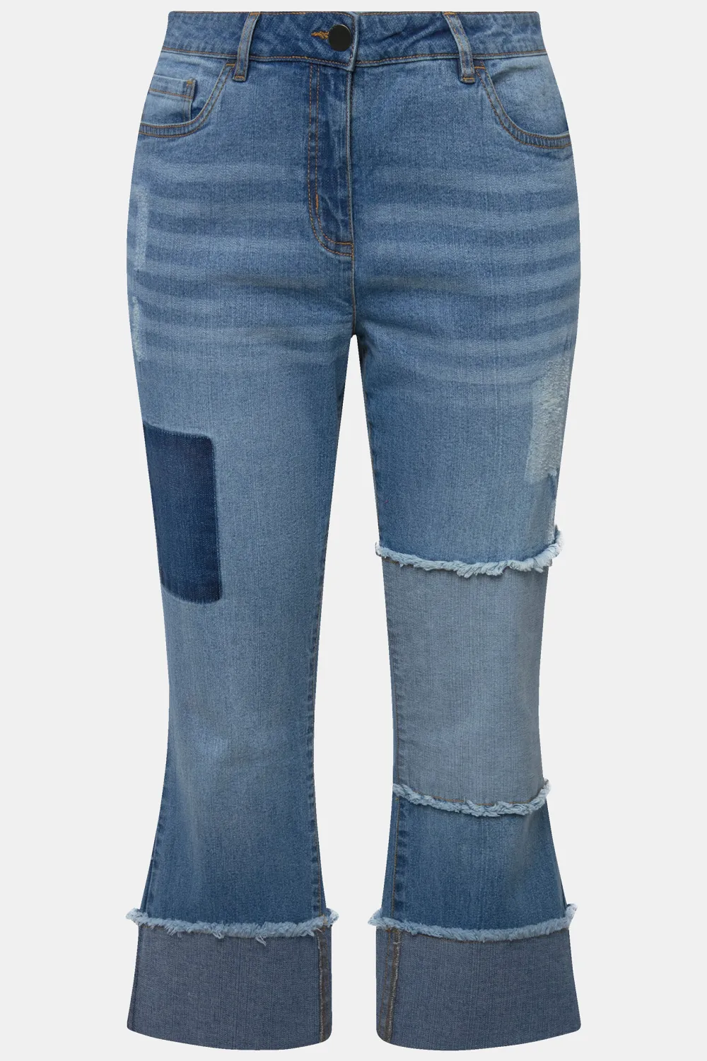 Elastic Patch Jeans
