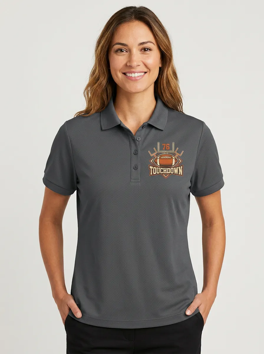 Football Inspired Casual Polo Shirt