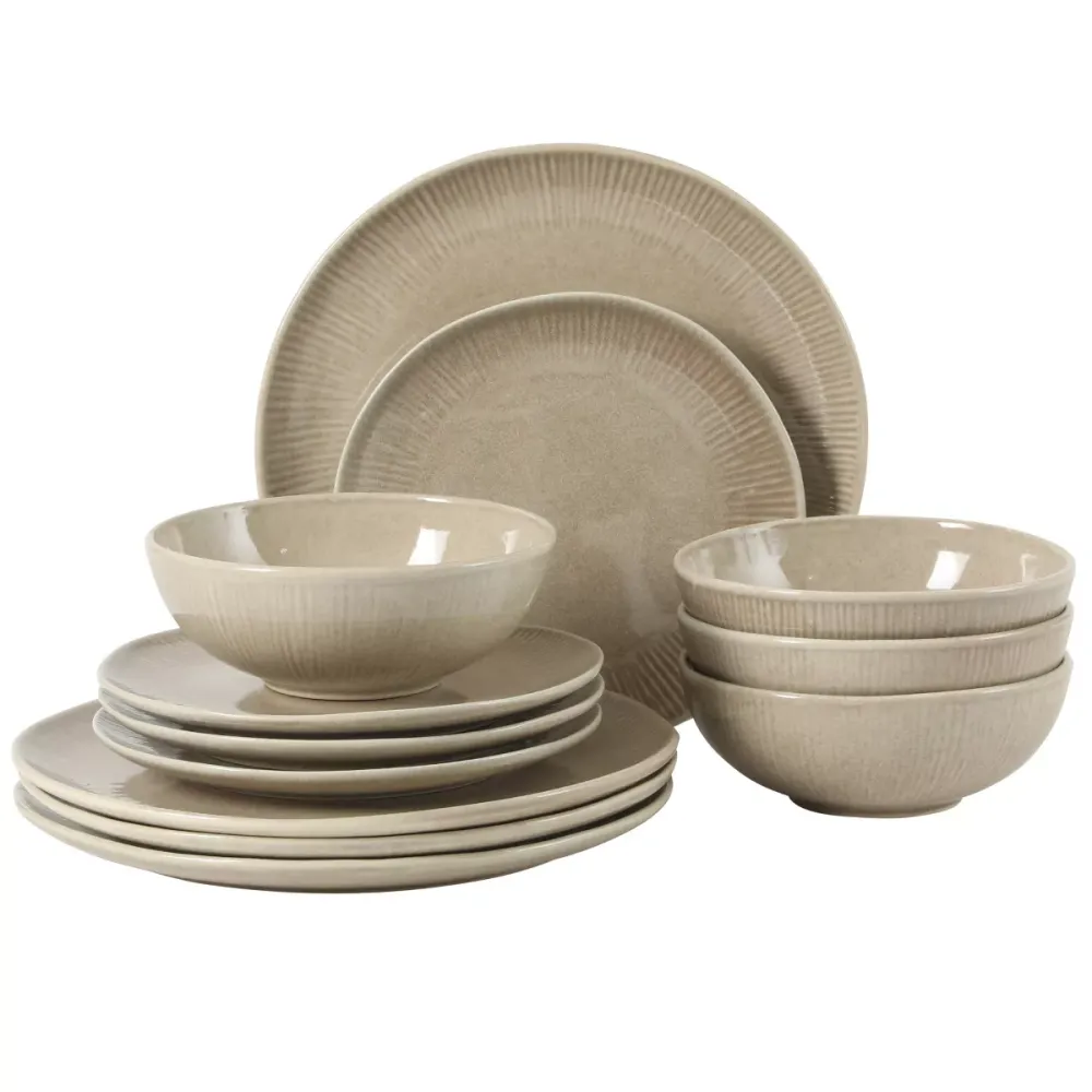 Reactive Glaze Stoneware Dining Set