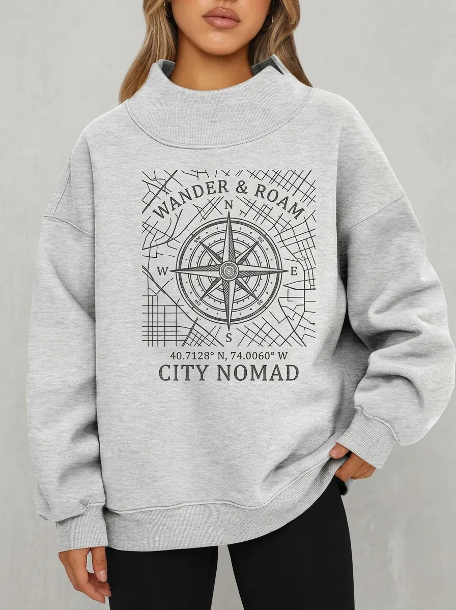 Travel Lover Compass Sweatshirt