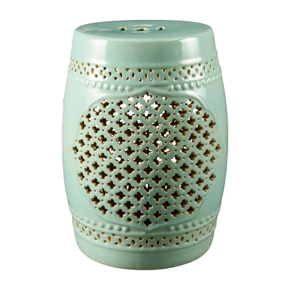 Quatrefoil Fretwork Garden Stool