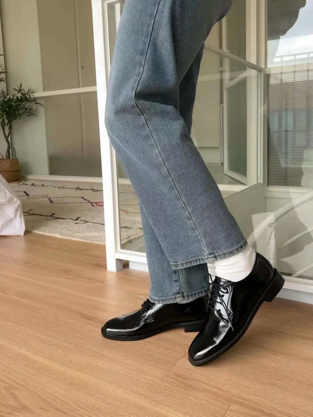 Modern Faux Leather Everyday Flats