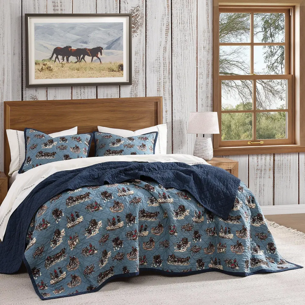 Ready Reversible Quilted Quilt Set