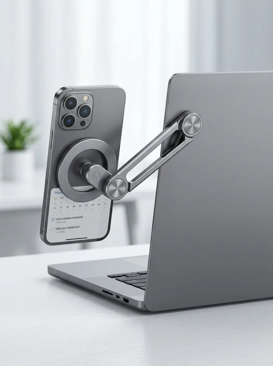 Magnetic Folding Side-Mounted Phone Holder
