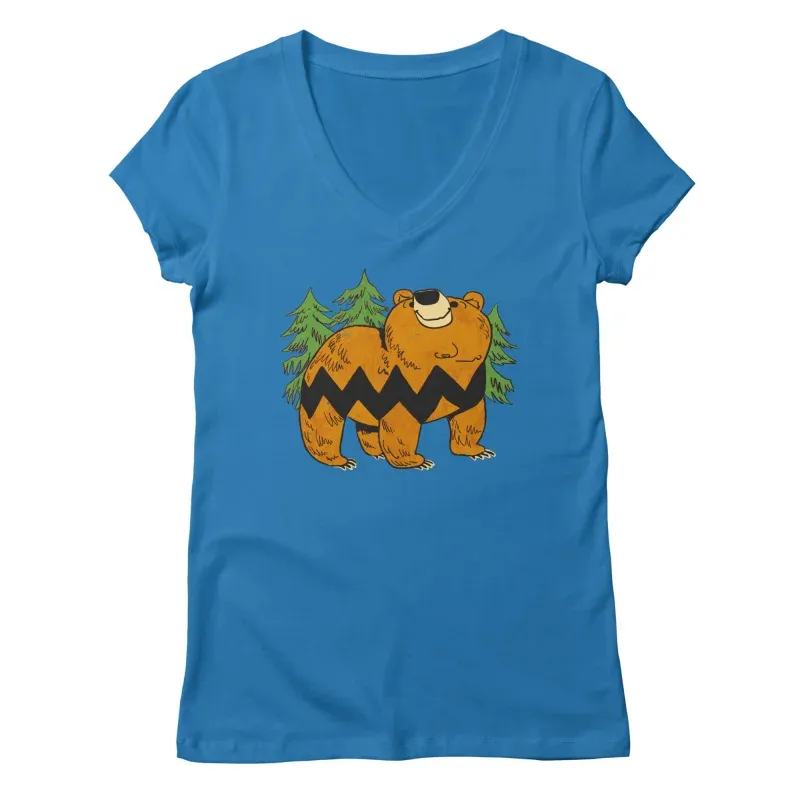 Brown Bear V-Neck Tee
