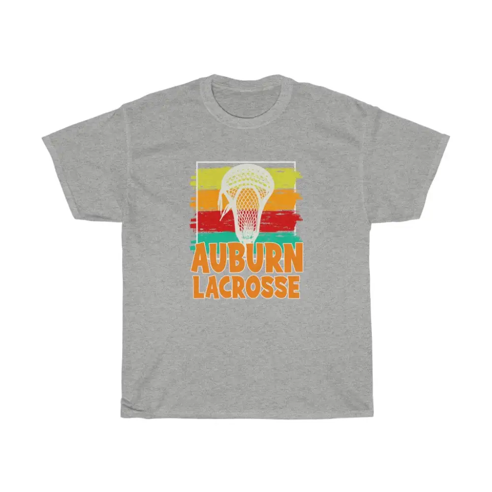 Auburn Lacrosse Paintbrush Strokes T-Shirt