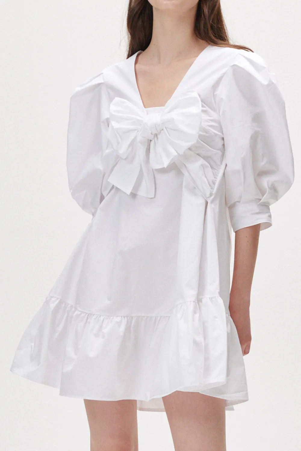 Puff Sleeve Mini Dress