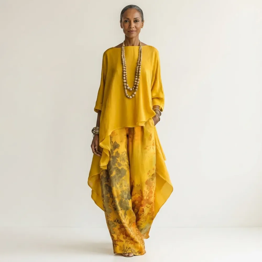 🔥New Arrivals & Special Offers-Women's Casual Tunic and Wide Leg Pants Set