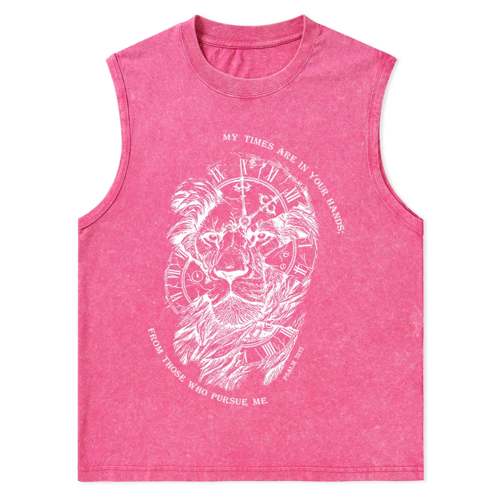 My Times Are In Your Hands Christian Washed Tank Top
