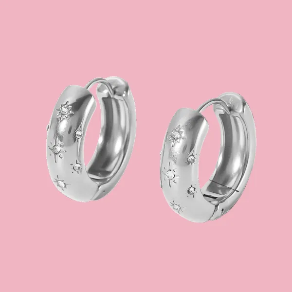 Sparkle Hoop Earrings