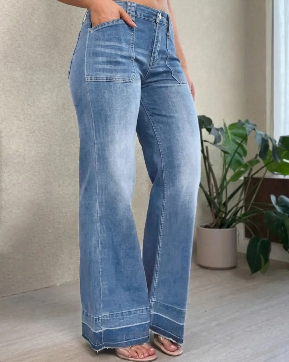 High-Waist Relaxed Straight-Leg Jeans