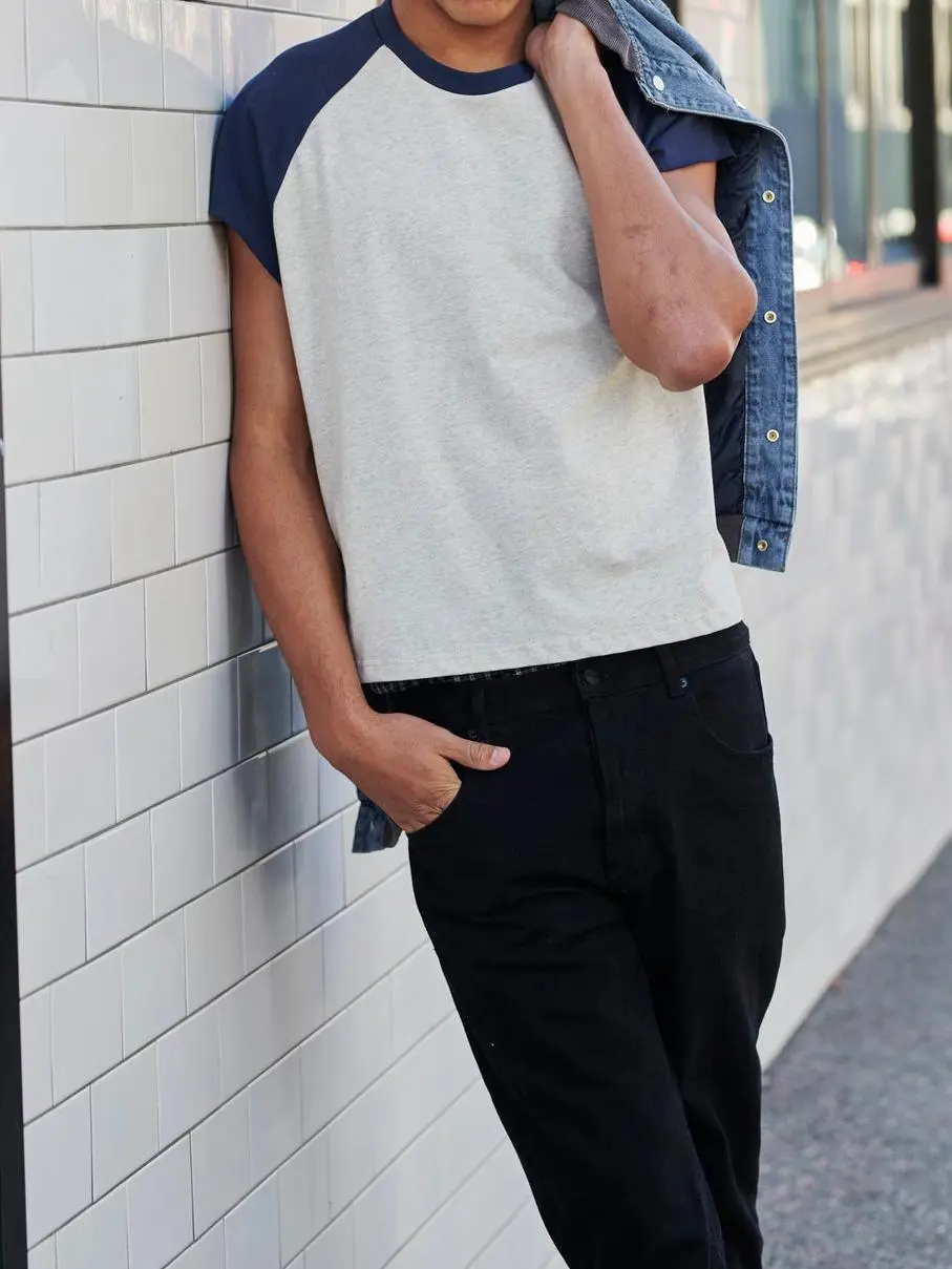 Comfortable And Soft Versatile Navy Blue Vest