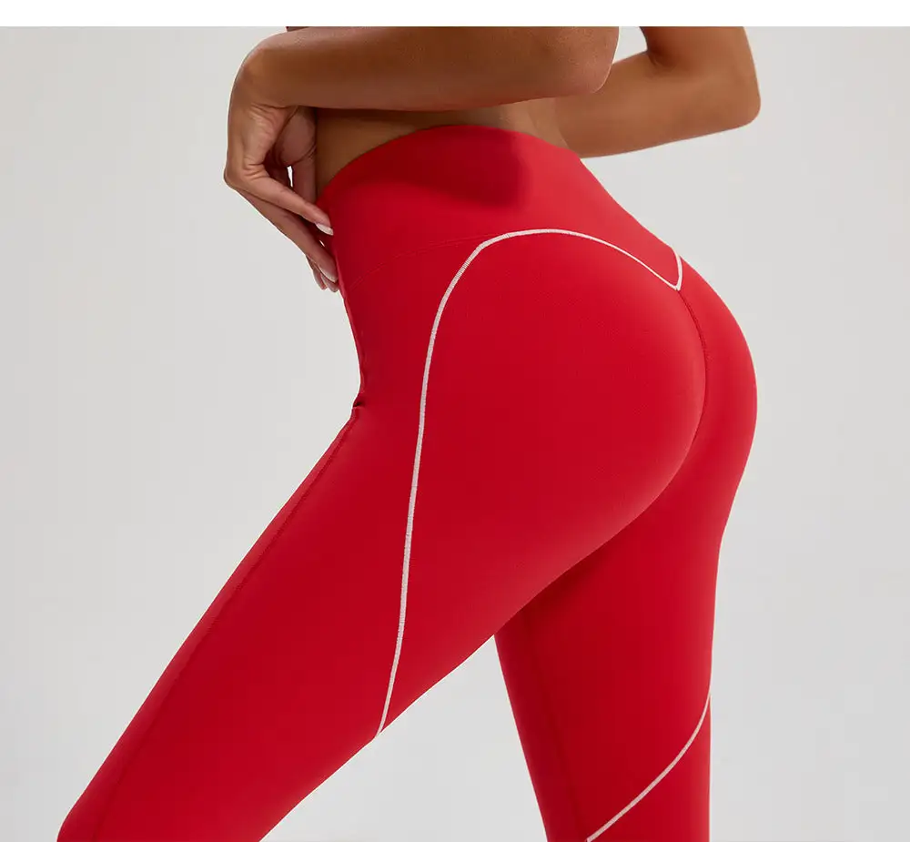 Contrast Back Trim Leggings