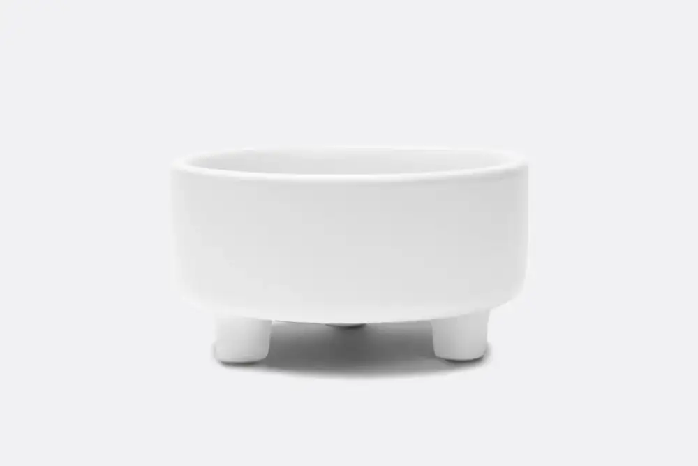 Footed Ceramic Dog Bowl