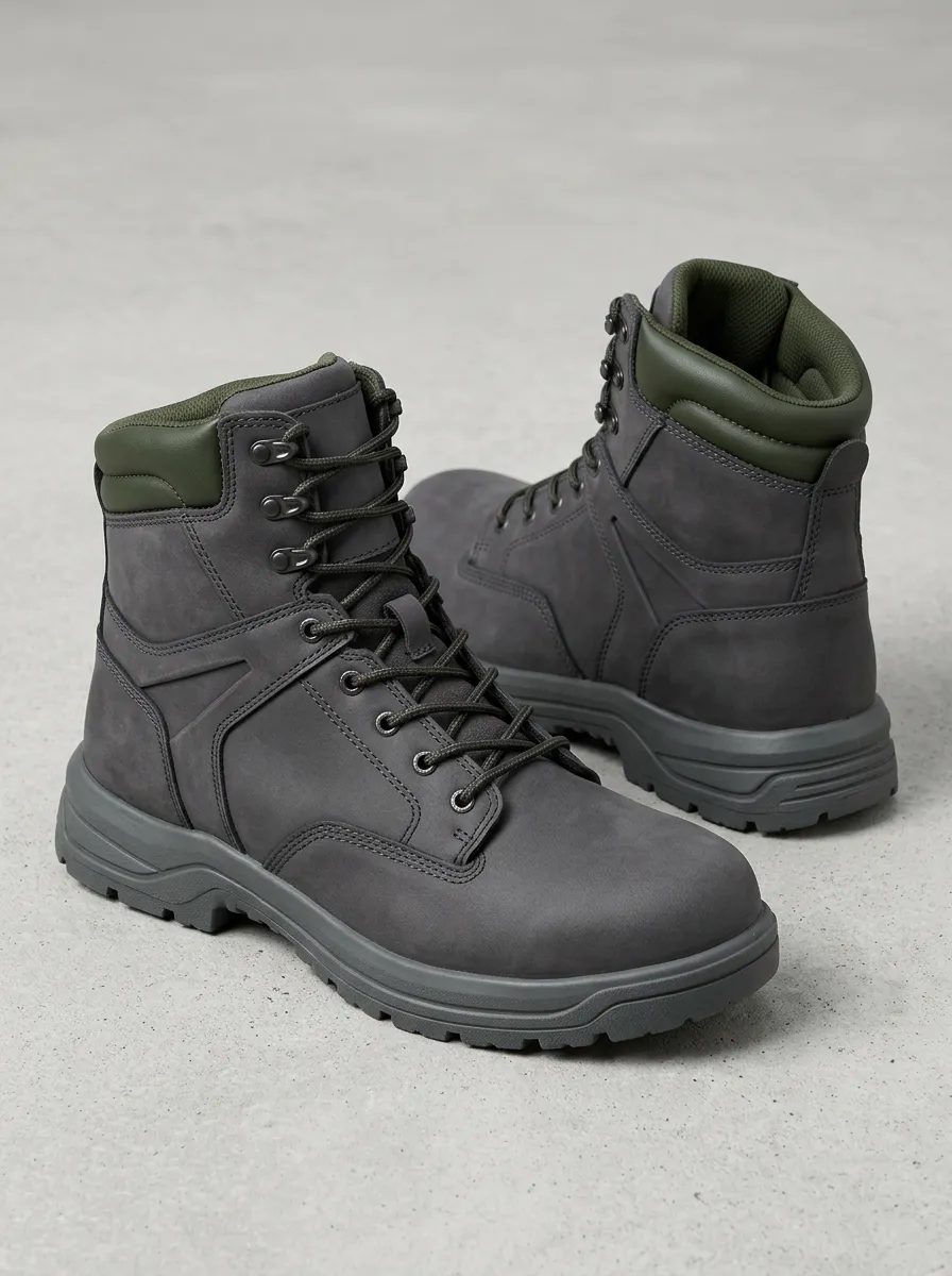 Unisex Contemporary Outdoor Tactical Print Work Boots