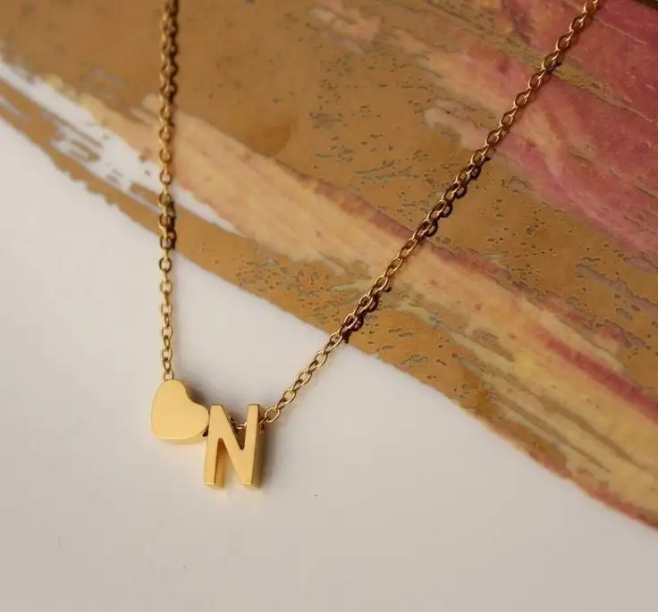Love Initial Necklace