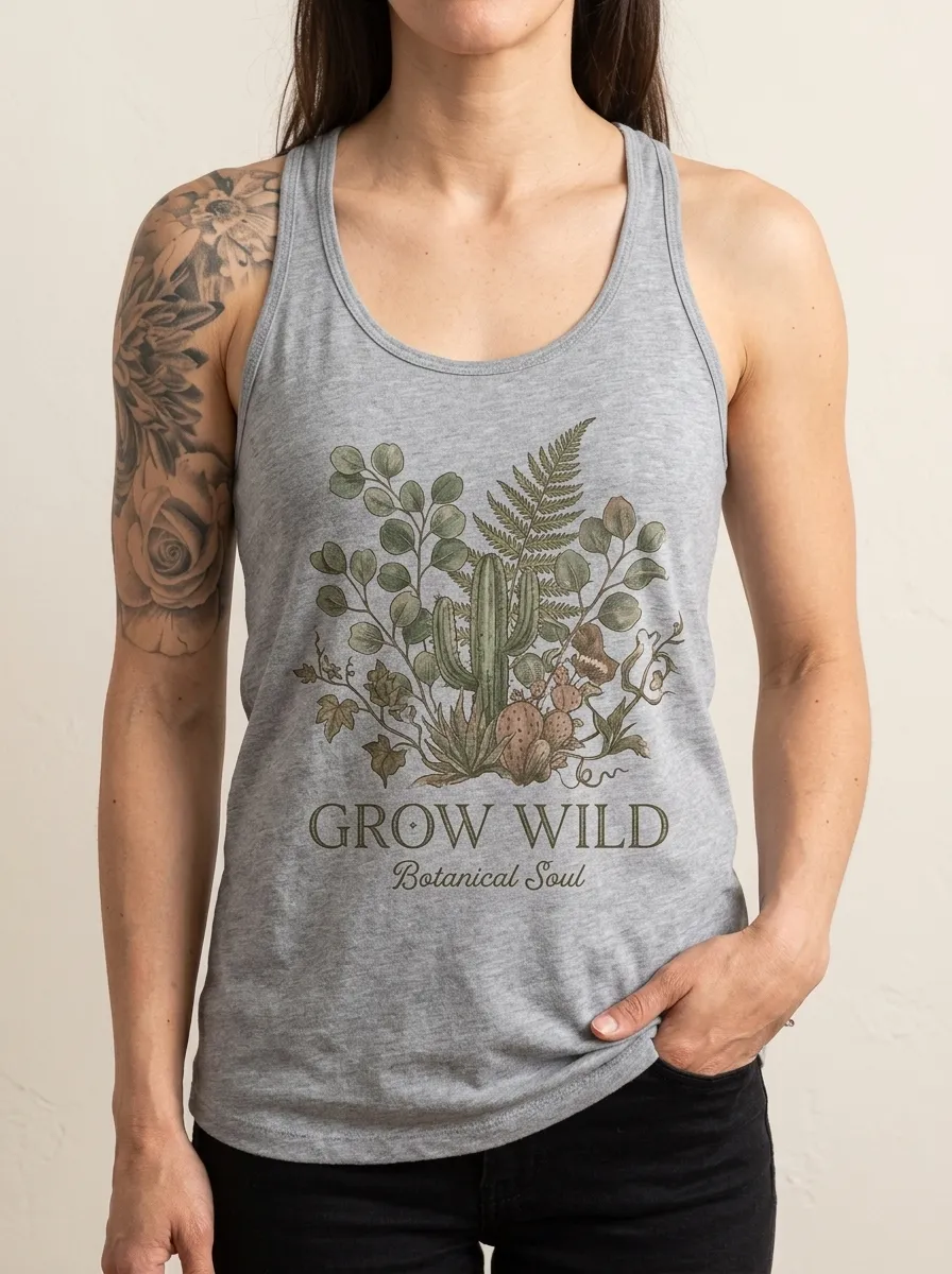 Grow Wild Botanical Tank Top Classic