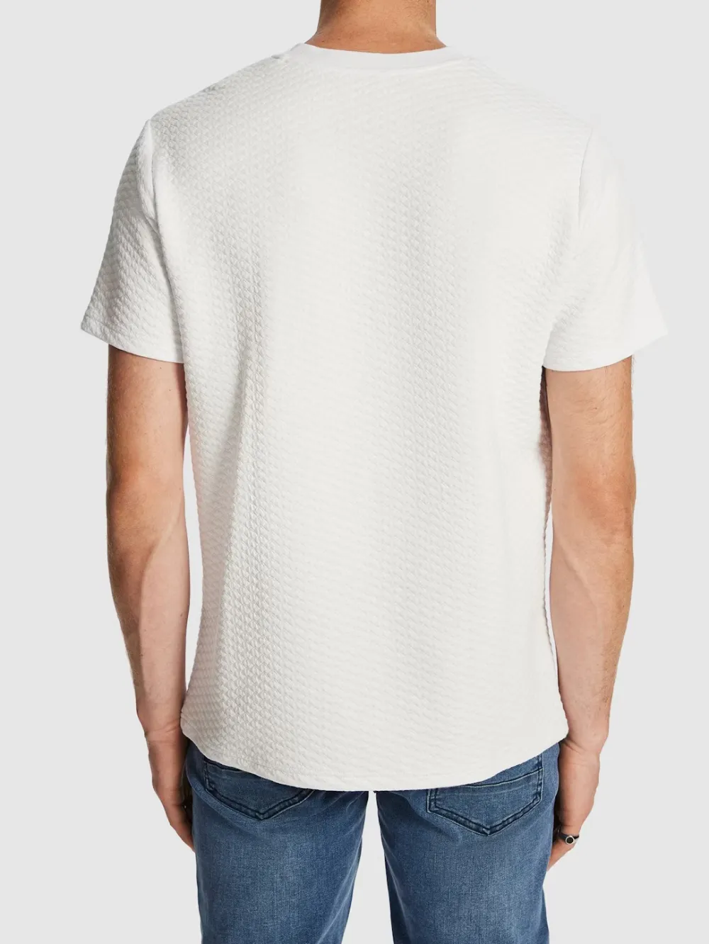 Lightweight Pique Knit Short Sleeve Tee