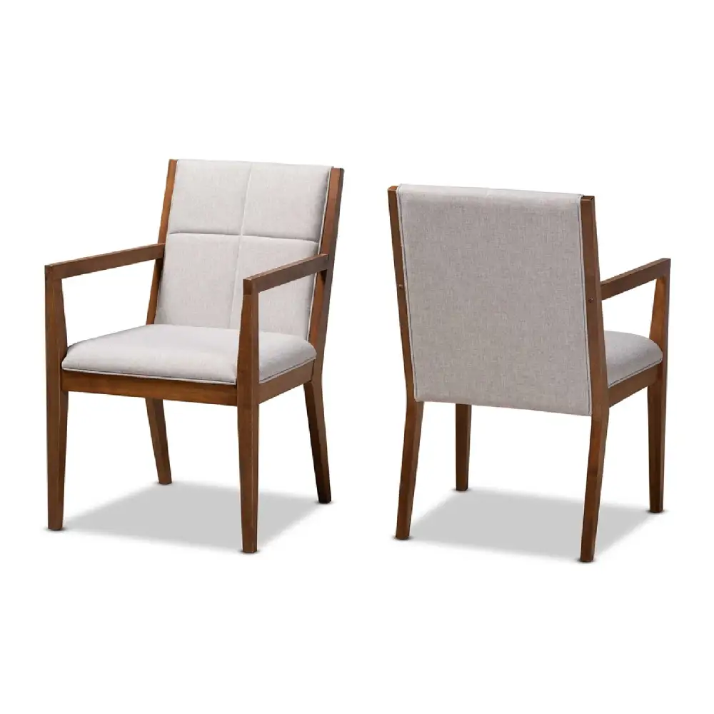 Square-Stitched Accent Chair Pair Pair