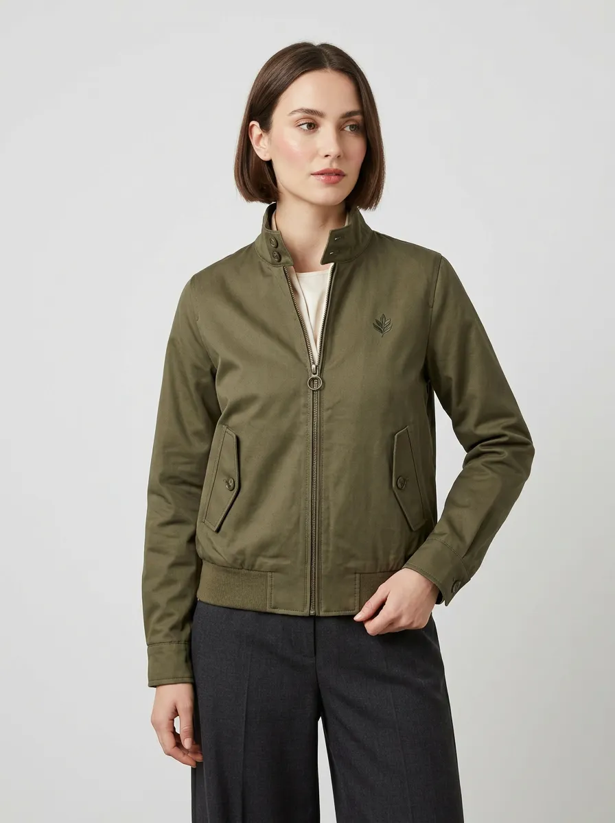 Women's Leaf Logo Embroidered Jacket