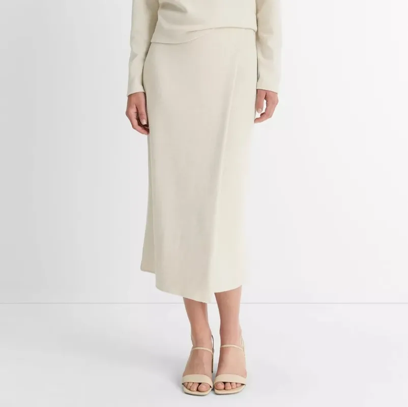 Nylon Jersey Elastic Waist Skirt