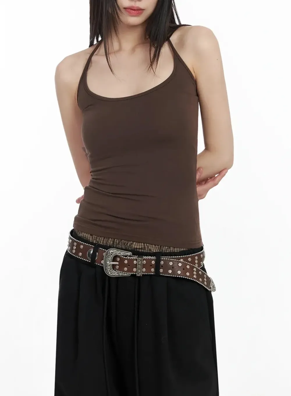 Simple Halter Neck Tank Top