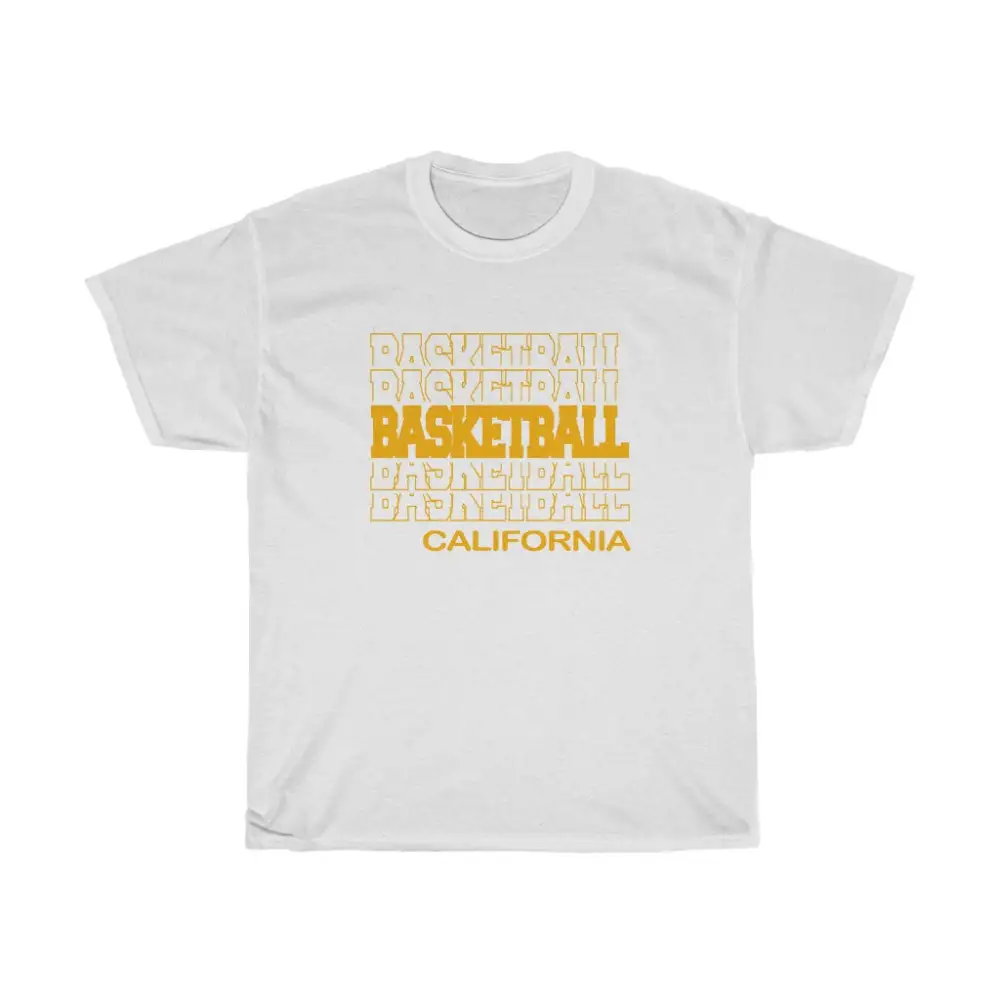 Basketball California in Modern Stacked Lettering