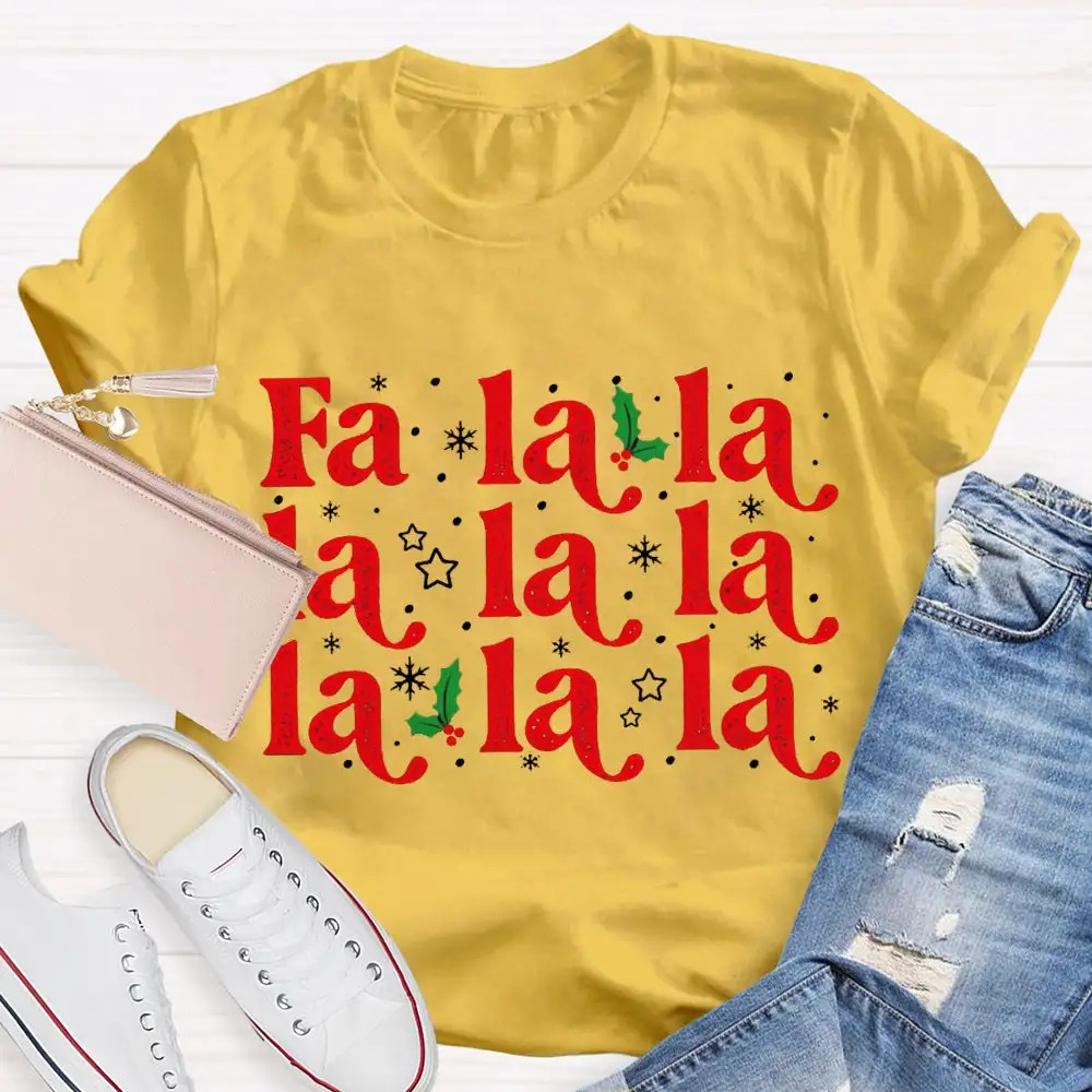Musical Notes And Snowflakes Christmas Music T-Shirt