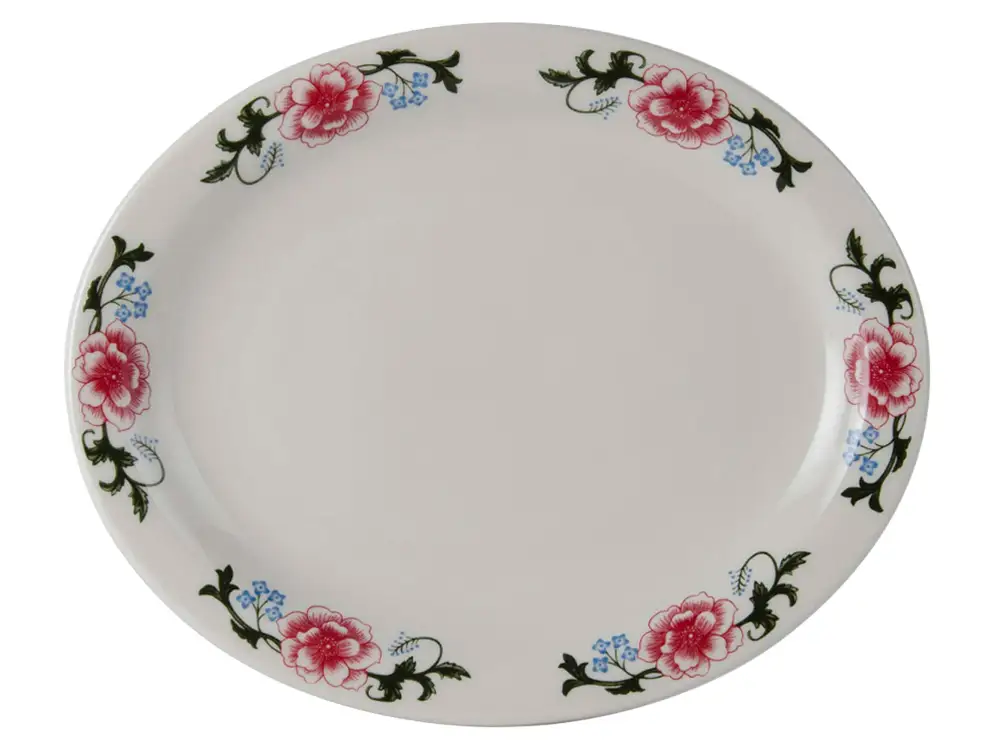 Floral Oval Platter