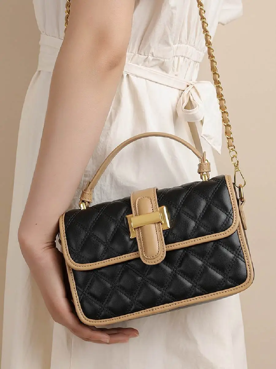 Aria Quilted Chain Crossbody Bag