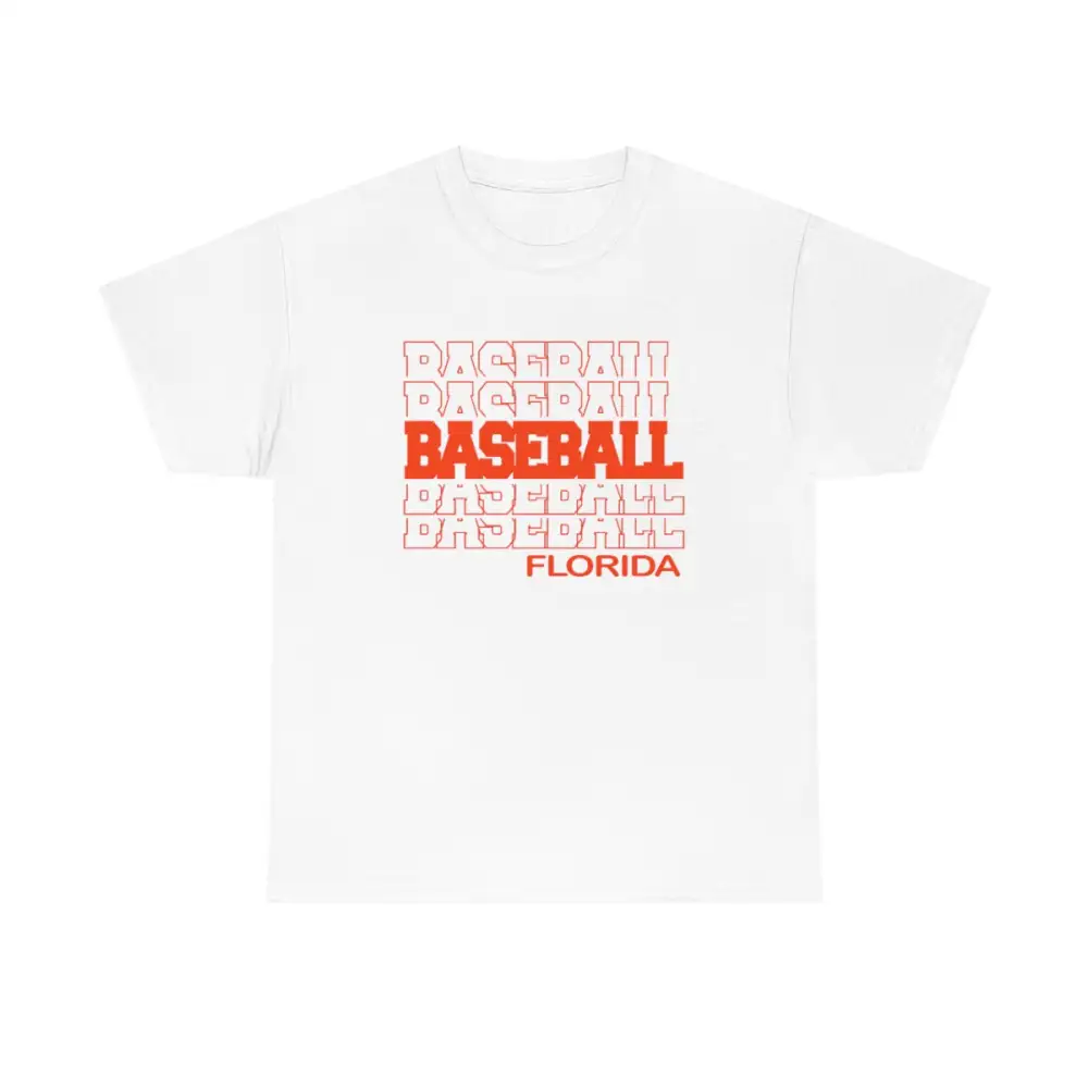 Baseball Florida in Modern Stacked Lettering