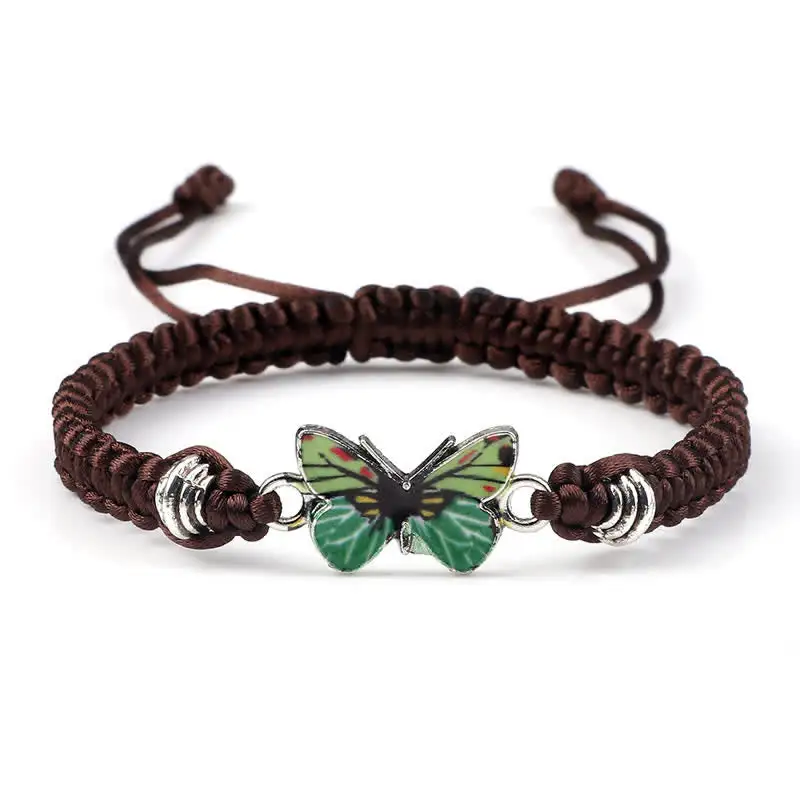 Butterfly Freedom Love String Charm Bracelet