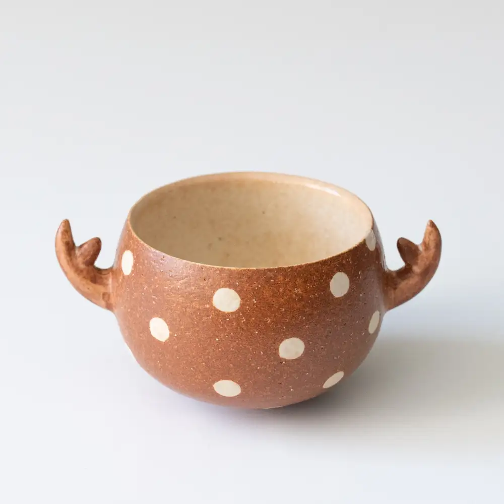 Deer Motif Ceramic Cup
