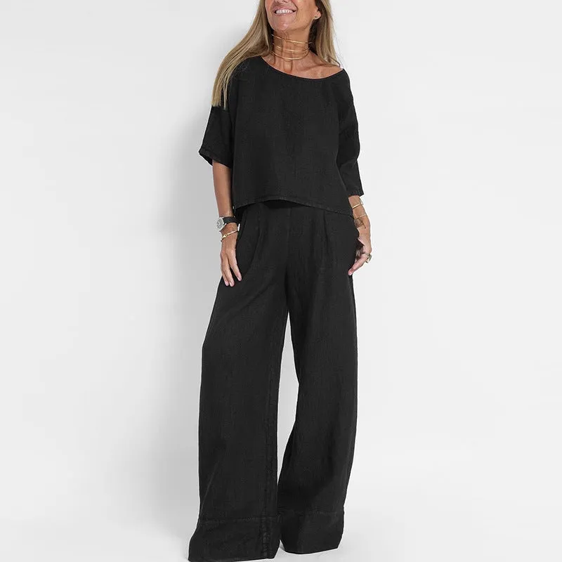Comfortable Loose Fit Matching Outfit Two-Piece Set
