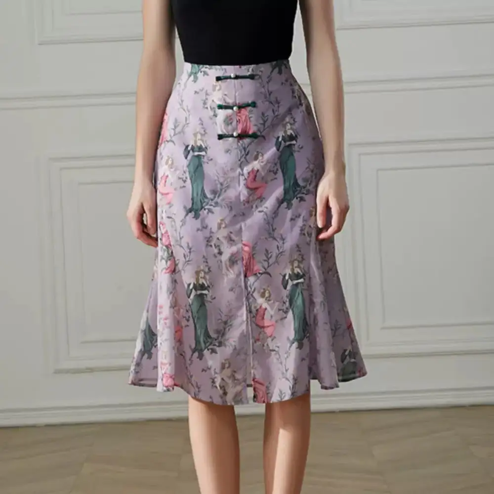 Seaside Everyday Casual Polyester Skirt