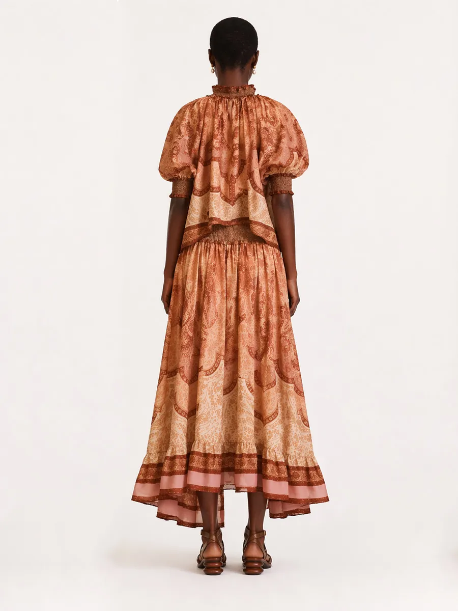 Hadley Linen Shirt and Long Skirt Set