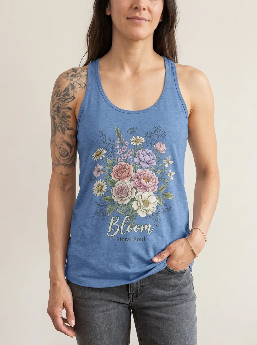 Floral Soul Bloom Tank Top