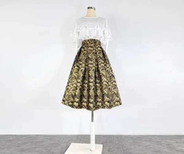 Chic Clean Everyday Casual Embroidered Skirt