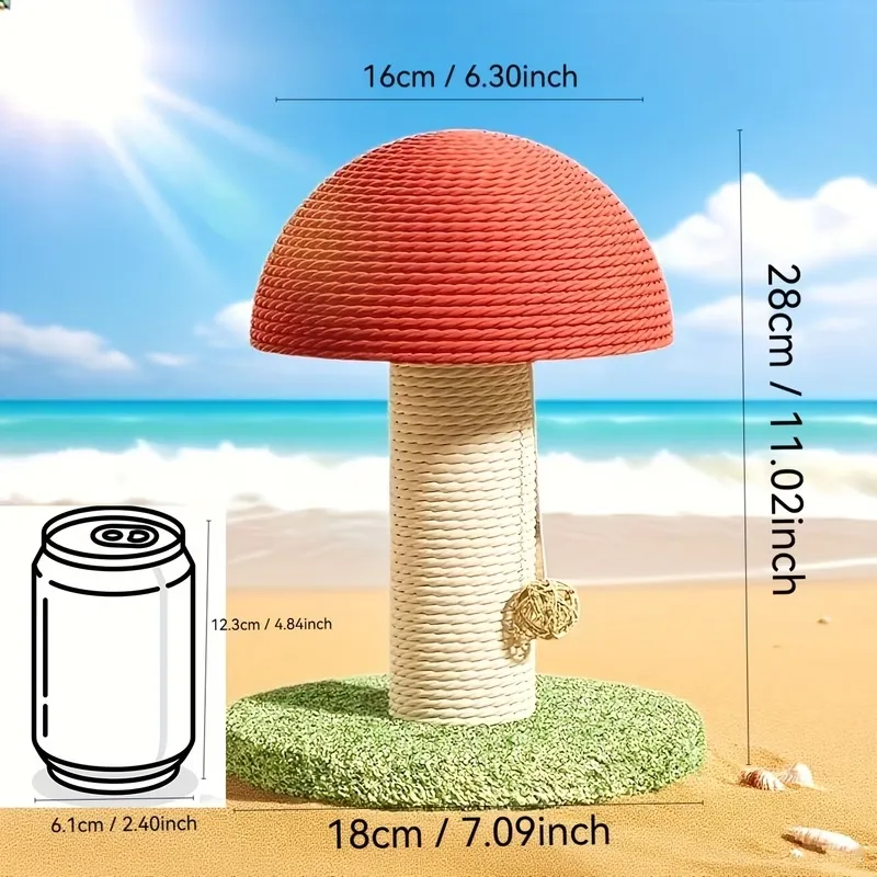 Mushroom Cat Scratching Post