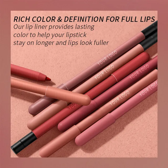 Waterproof Lip Liner Matte Smoothly Lipliner Pencil Lipstick Vegan  Lipstick