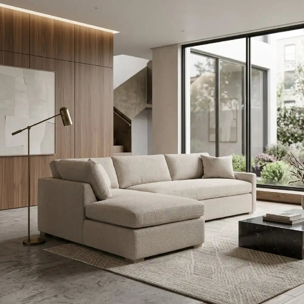 Sleeper Boucle Sofa